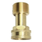 Interstate Pneumatics 3/4 Inch GHT Female x 3/4 Inch Male NPT Hose Fitting - Swivel FGF112